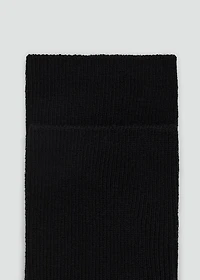 Ribbed cotton socks