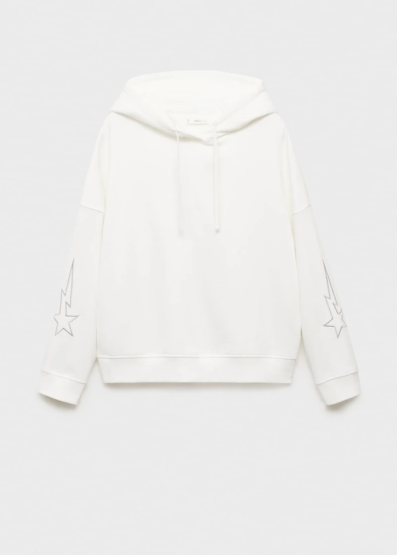 Sweatshirt with embroidered star
