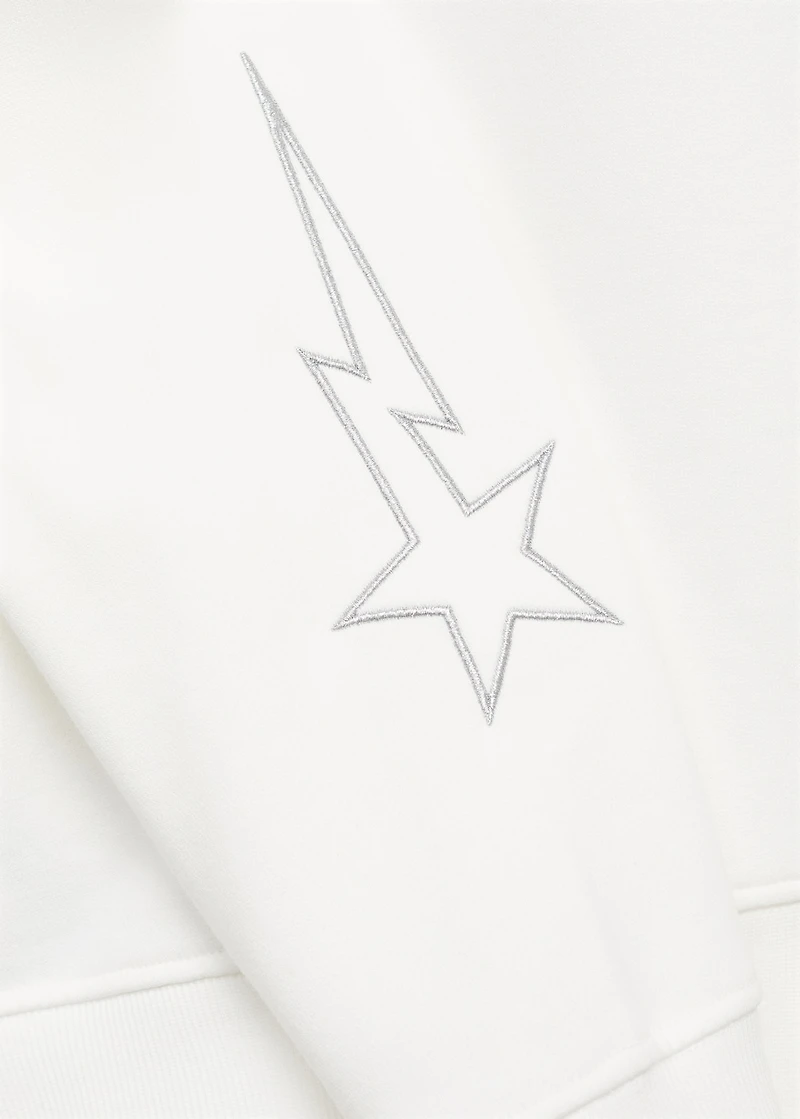 Sweatshirt with embroidered star