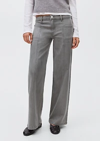 Low-waist jeans with star detail