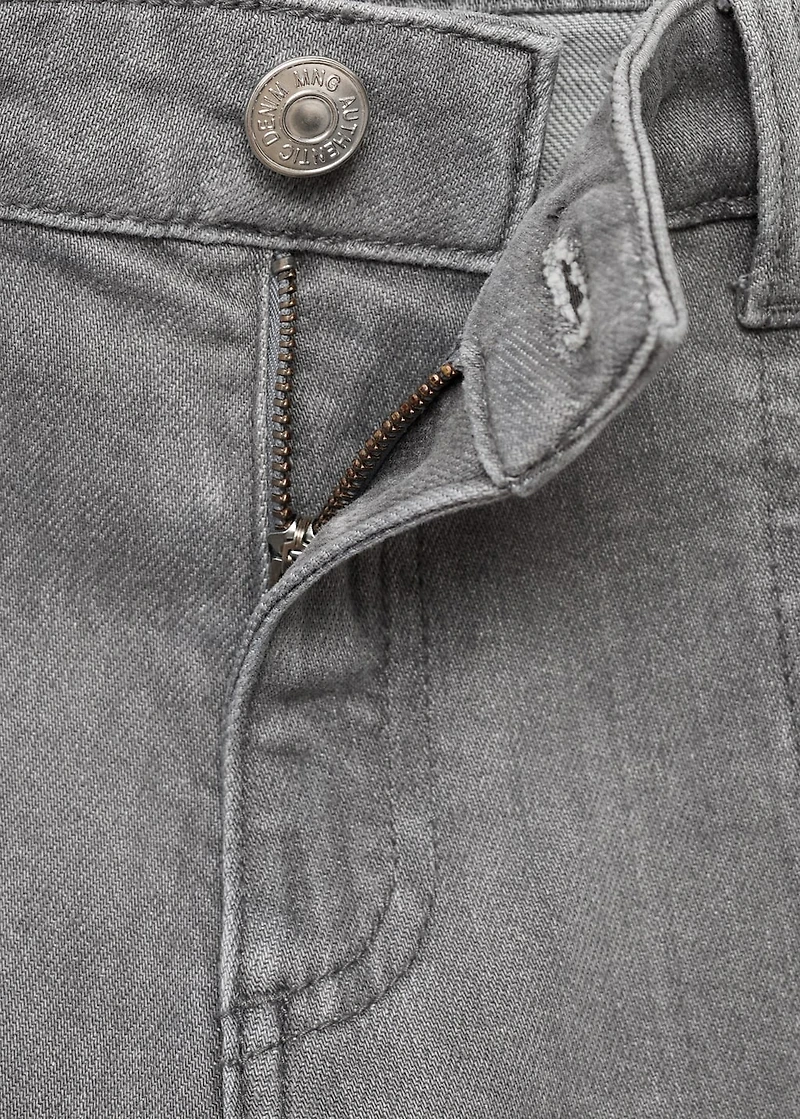 Low-waist jeans with star detail