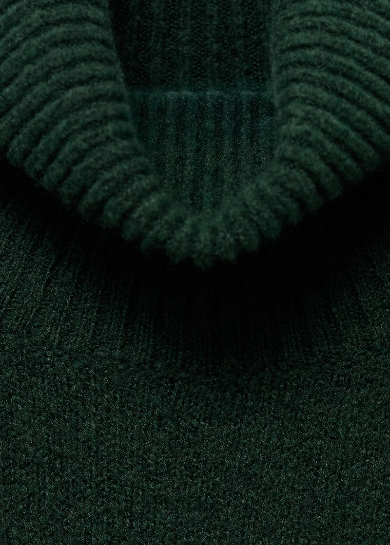 Turtle neck knit dress