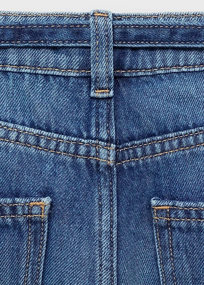 Culotte jeans with seam detail