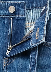 Culotte jeans with seam detail