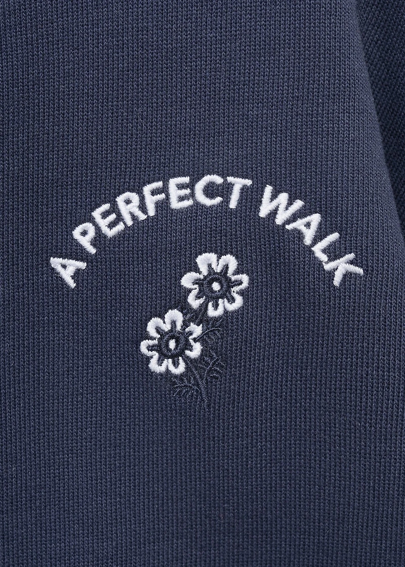 Floral sweatshirt dress