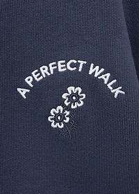 Floral sweatshirt dress