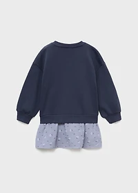 Floral sweatshirt dress