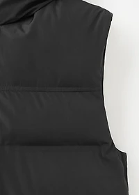 Quilted vest with hood