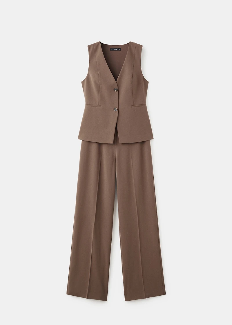 Long suit-style jumpsuit