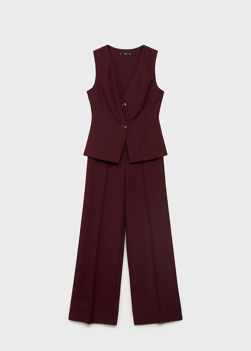 Long suit-style jumpsuit