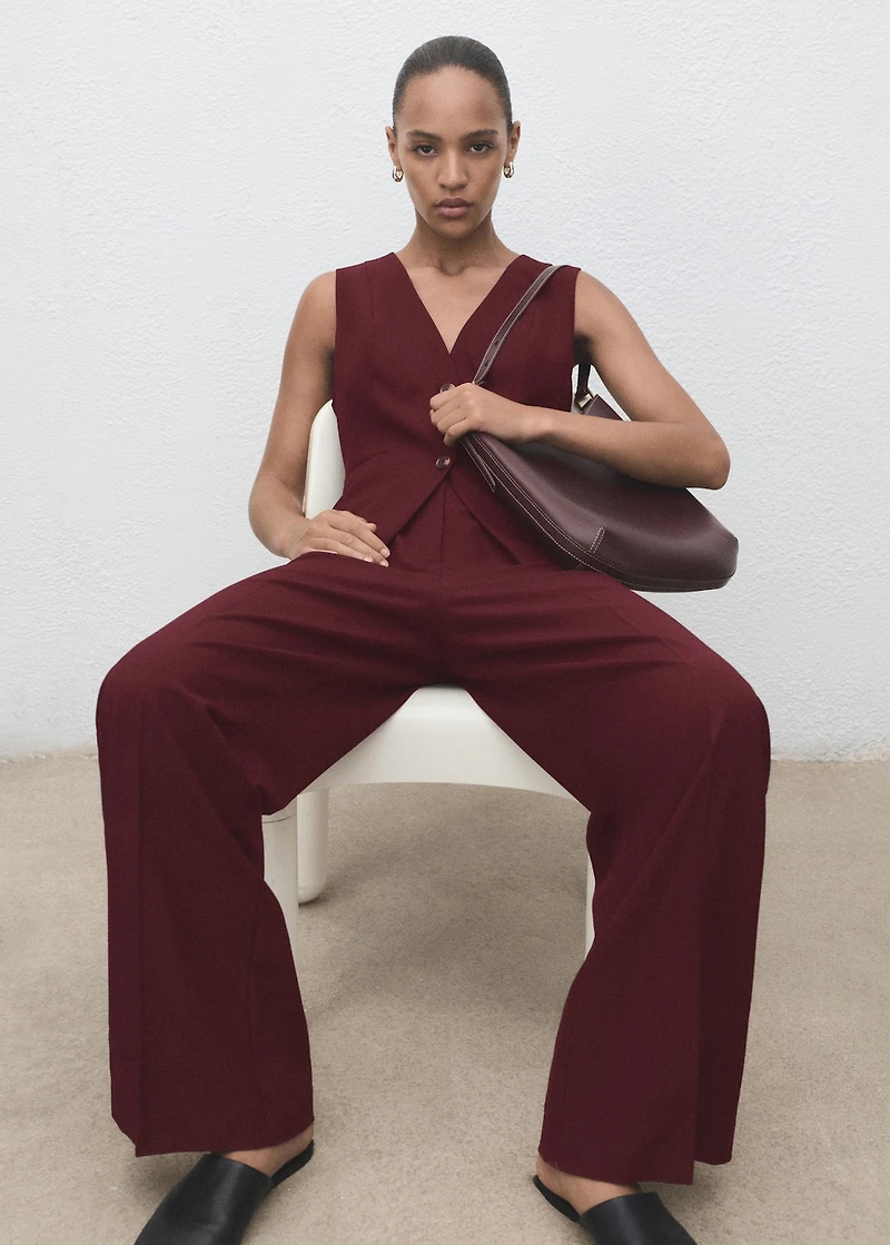 Long suit-style jumpsuit