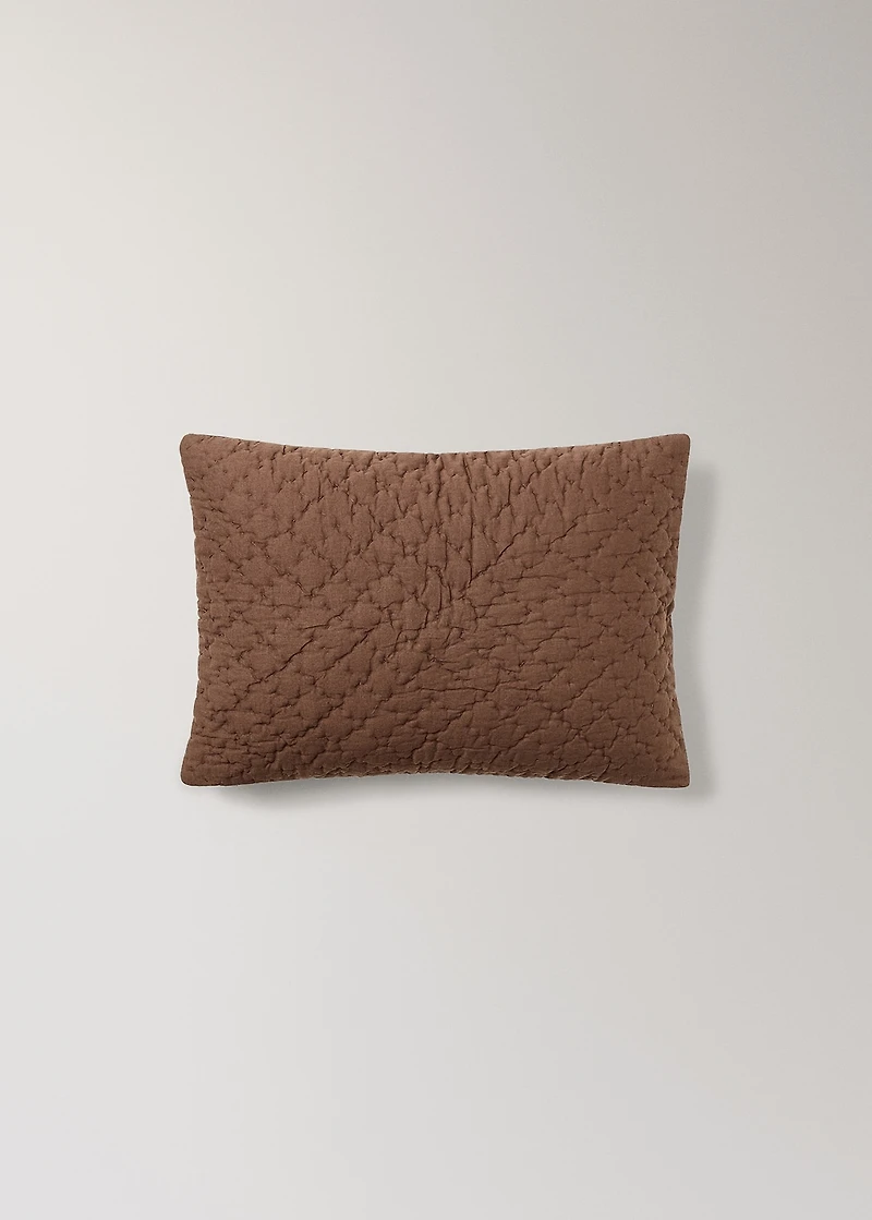 Children's hand-stitched cotton bed cushion cover, 30x40 cm