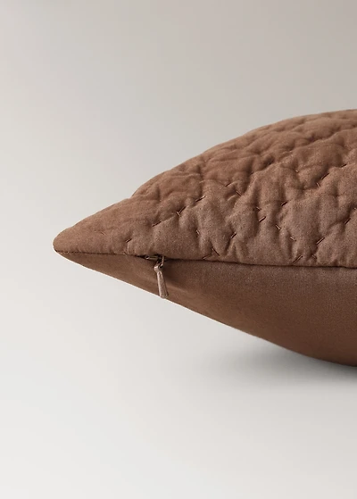 Children's hand-stitched cotton bed cushion cover, 30x40 cm