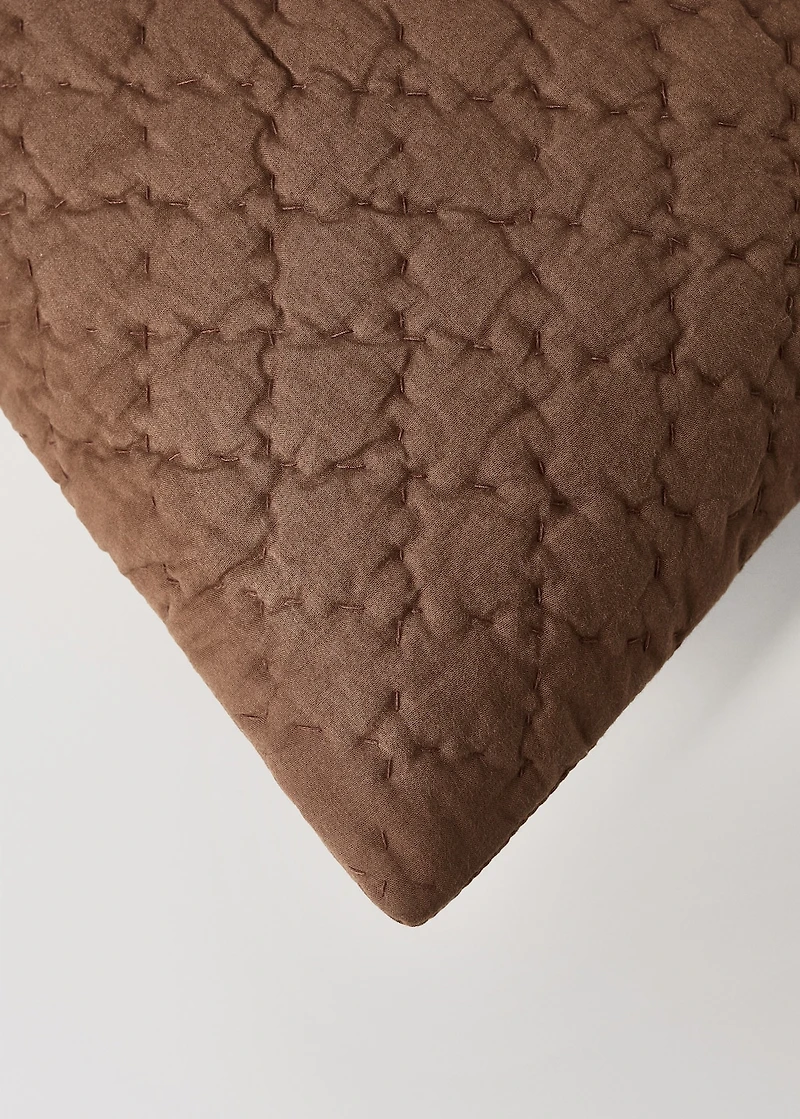 Children's hand-stitched cotton bed cushion cover, 30x40 cm