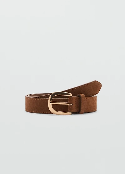 Suede belt