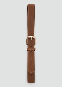 Suede belt