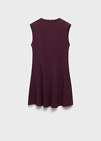 A-line dress with seams