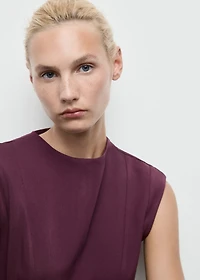 A-line dress with seams