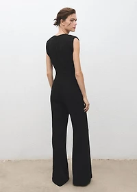 Ruched long jumpsuit
