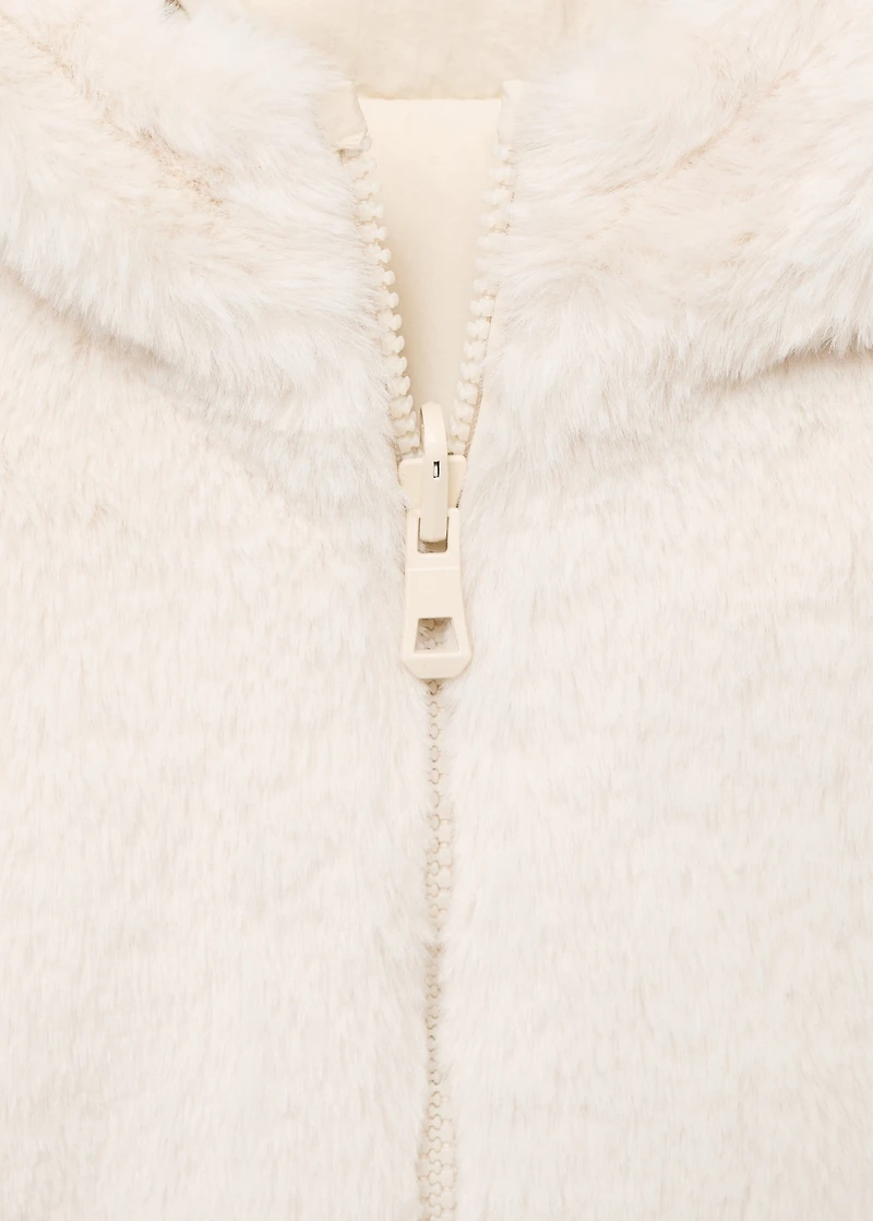 Reversible fur coat