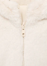 Reversible fur coat