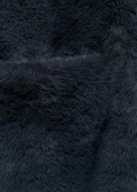 Fur-effect cape vest