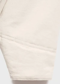 Denim barn jacket with corduroy collar