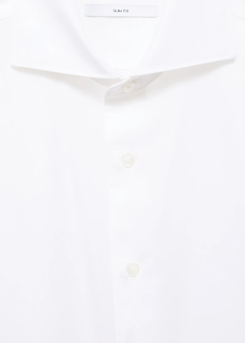 100% cotton slim-fit formal shirt