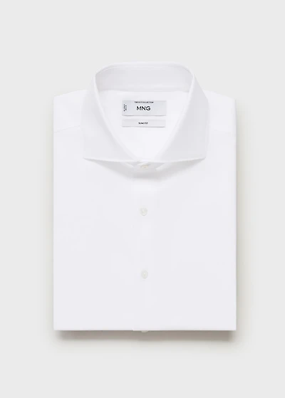 100% cotton slim-fit formal shirt