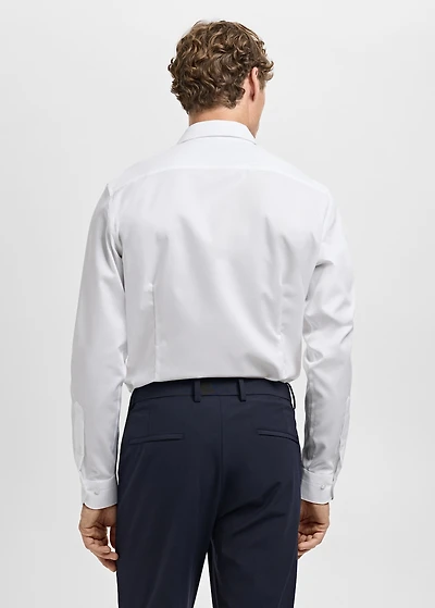 100% cotton slim-fit formal shirt