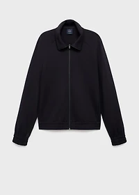 Regular-fit zip-up hoodie