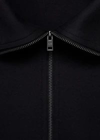 Regular-fit zip-up hoodie