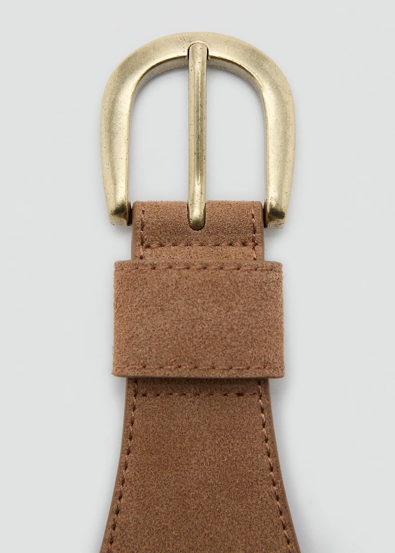 Suede obi belt