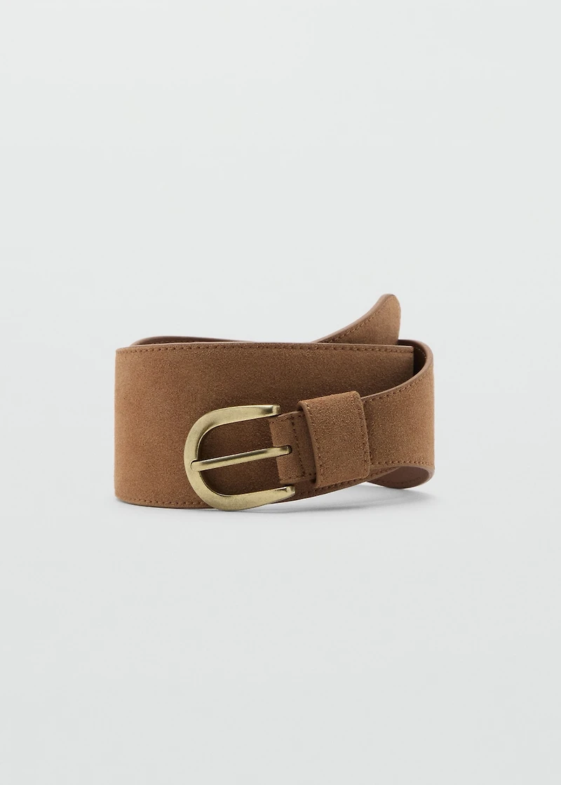 Suede obi belt