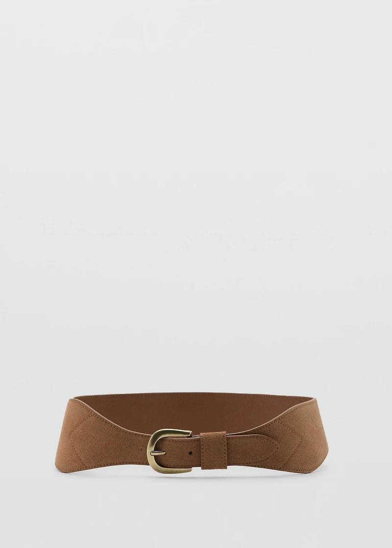 Suede obi belt