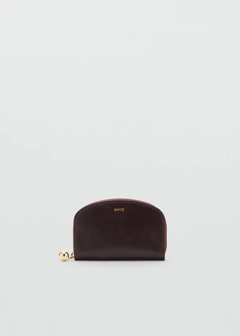 Medium wallet with mini-bead embellishment