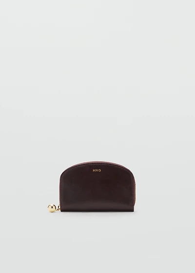 Medium wallet with mini-bead embellishment