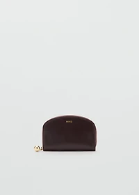 Medium wallet with mini-bead embellishment