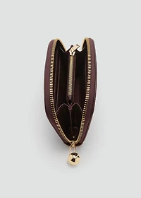 Medium wallet with mini-bead embellishment