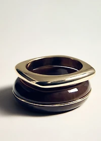 Pack of 2 rigid bracelets