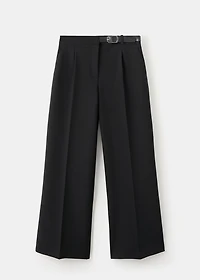 Combined trousers with belt