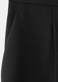 Combined trousers with belt