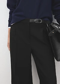Combined trousers with belt