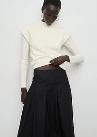 Combined pleated skirt