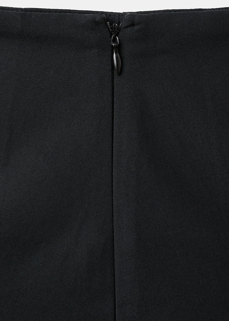 Combined pleated skirt