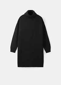 Turtle neck knit dress