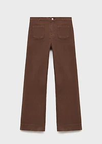 Wide leg jeans with pockets