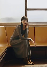 Long dress with cut-out