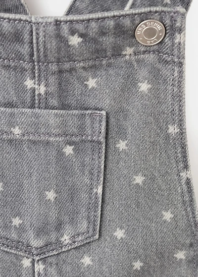 Denim pinafore with stars