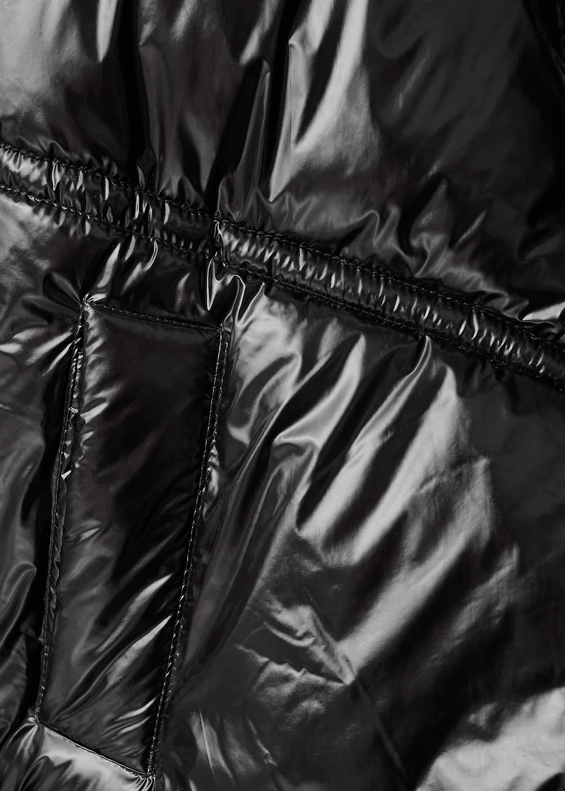 Shiny quilted anorak